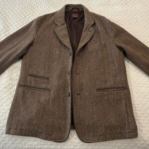 Daniel Cremieux Brown Herringbone Jacket 46-48 chest